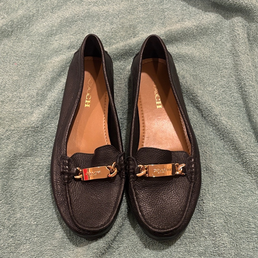 Coach Marley Driver loafer size 8.5 US. Black.